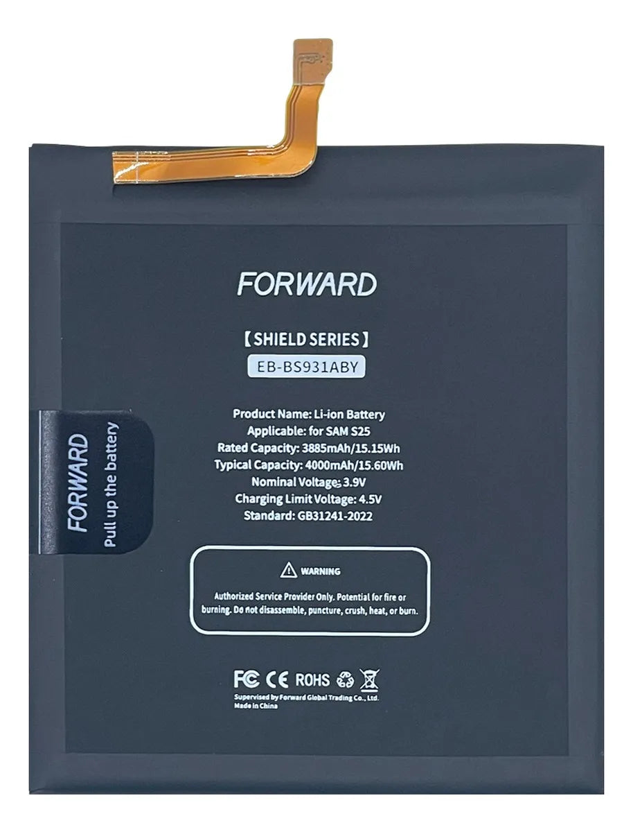Batería compatible con Samsung S25 EB-BS931ABY - Forward