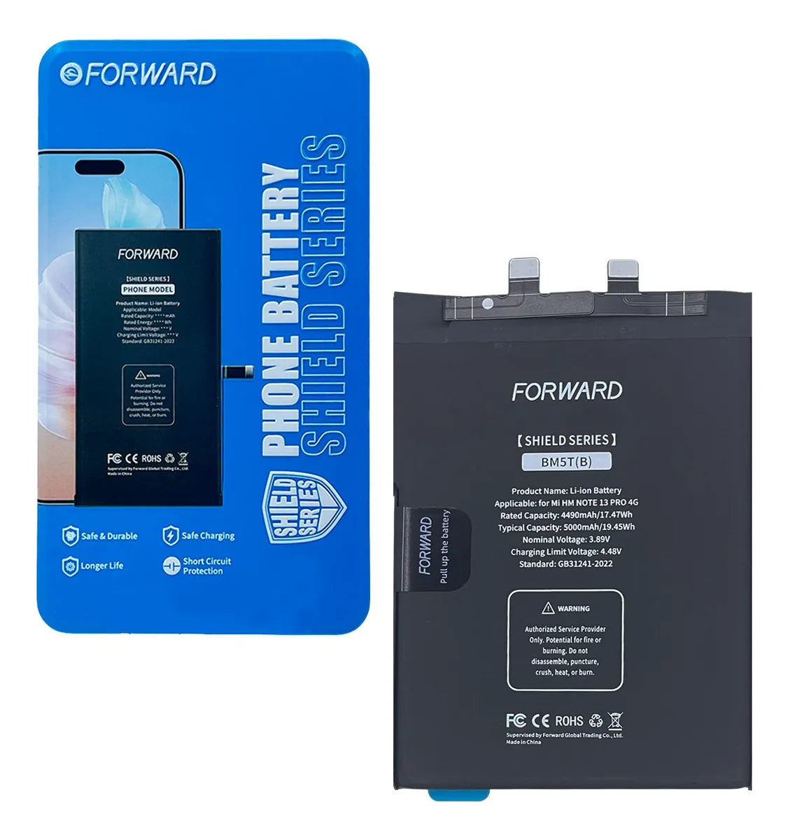 Batería compatible con Redmi Note 13 Pro 4G BM5T (B) - Forward