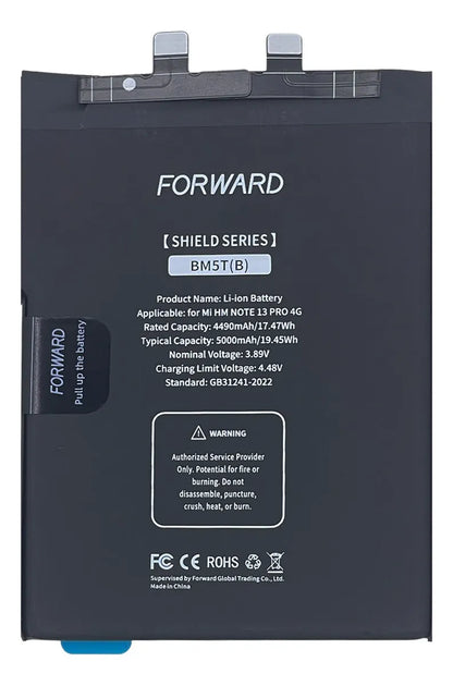 Batería compatible con Redmi Note 13 Pro 4G BM5T (B) - Forward