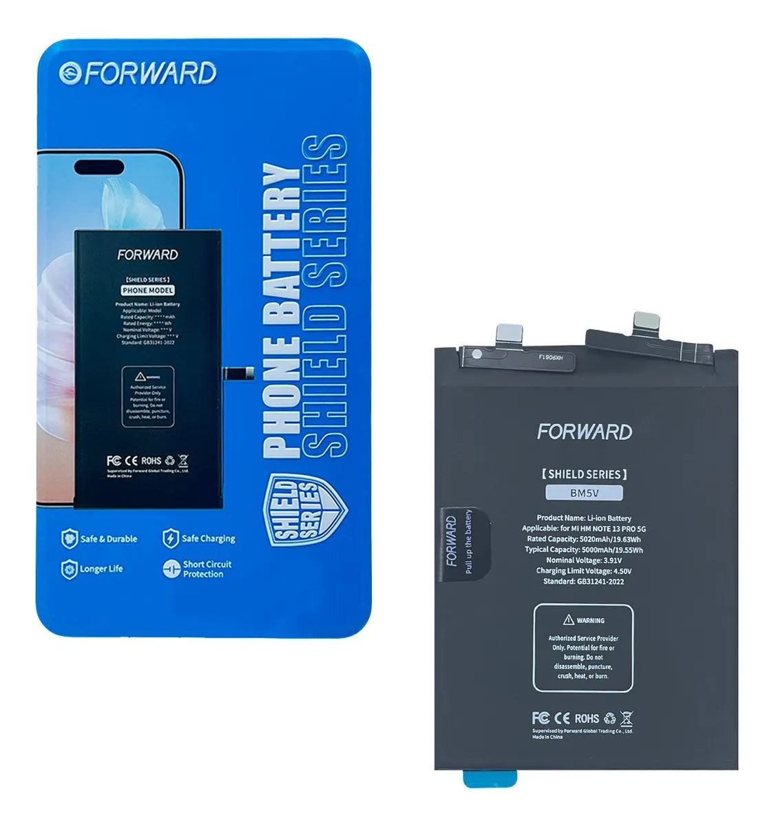 Batería compatible con Redmi Note 13 Pro 5G BM5V - Forward