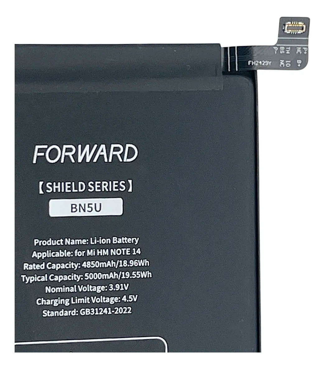 Batería compatible con Redmi Note 14 5G BN5U - Forward