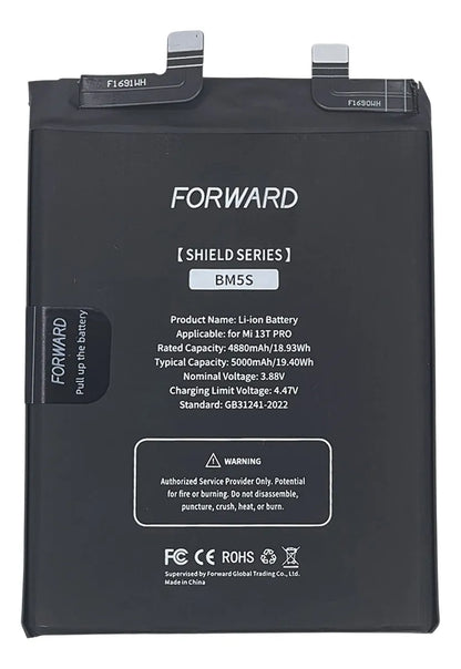 Batería compatible con Xiaomi 13T Pro 23078PND5G BM5S - Forward