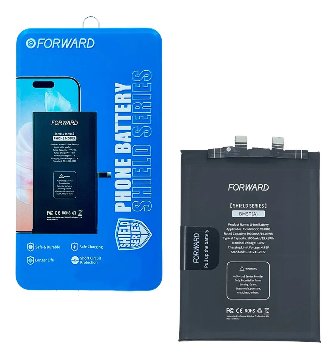 Batería compatible con Xiaomi Poco X6 Pro BM5T (A) - Forward