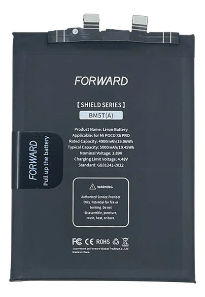 Batería compatible con Xiaomi Poco X6 Pro BM5T (A) - Forward