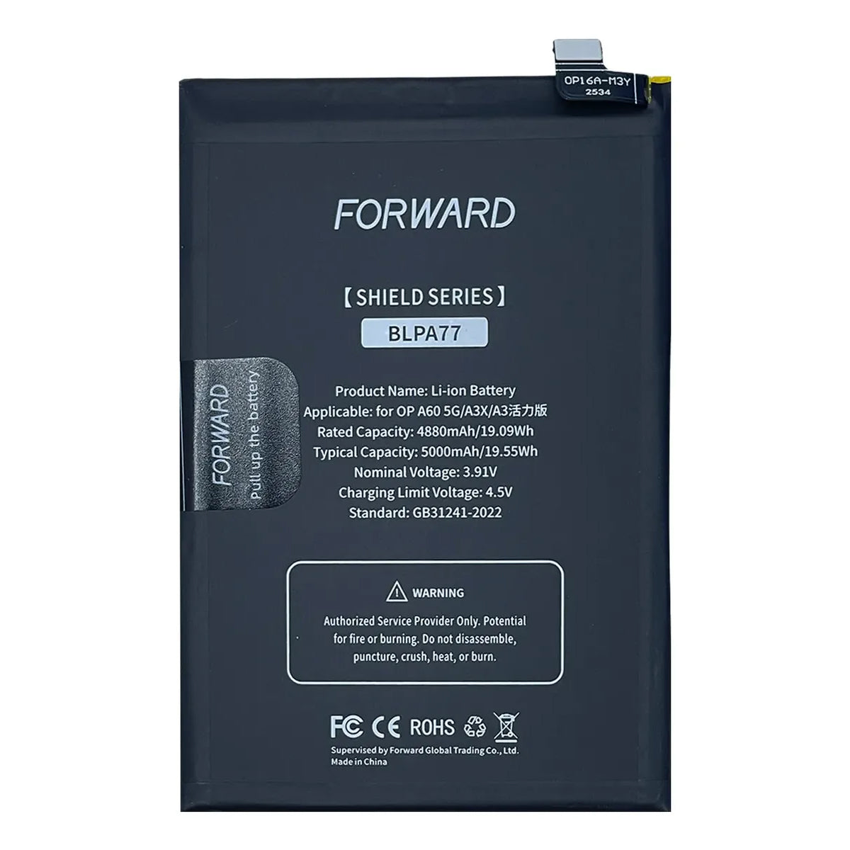 Batería Forward Premium compatible con Oppo A60 5G / A3X / A3