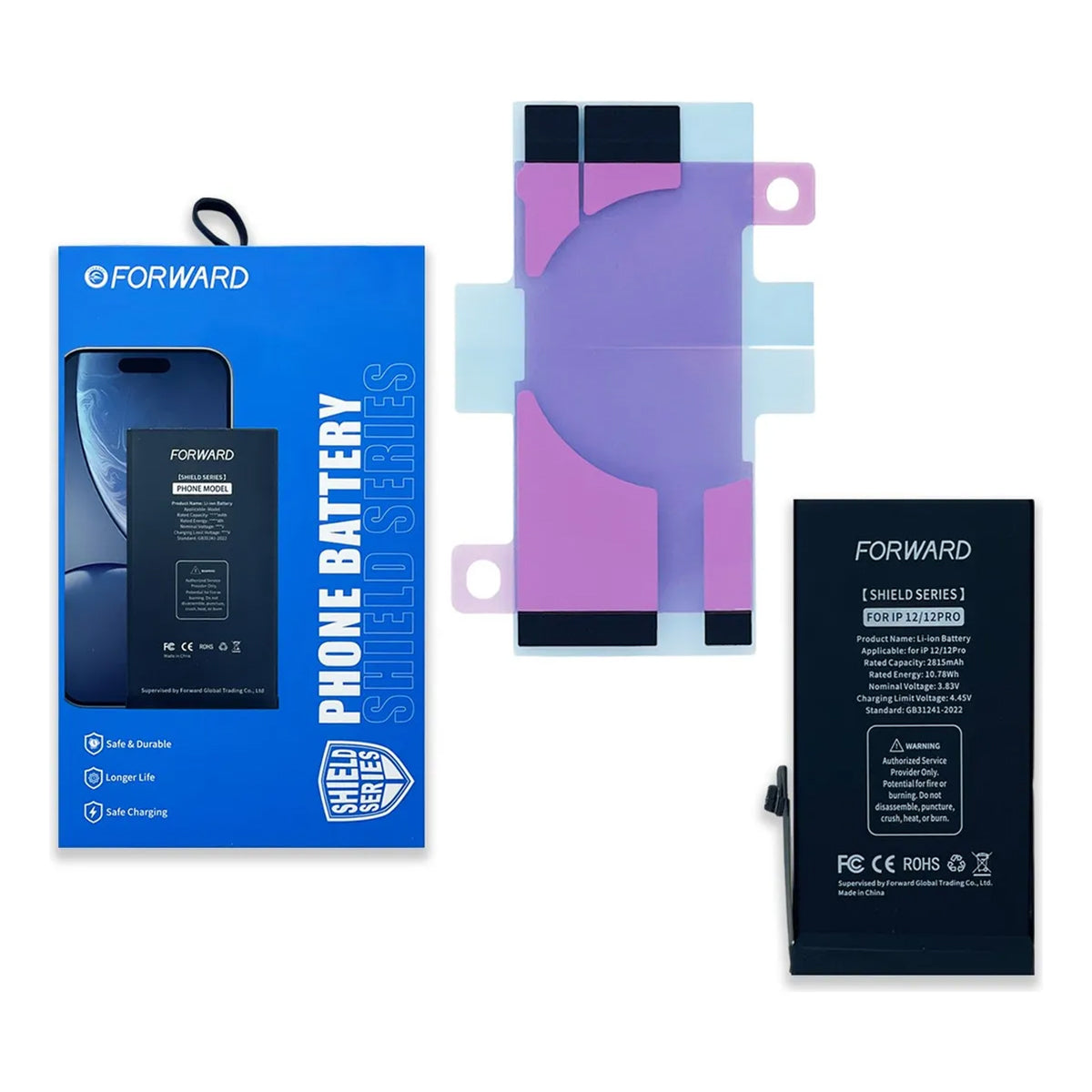 Batería Forward Autoprogramable compatible con Serie iPhone 12 – Capacidad Estándar