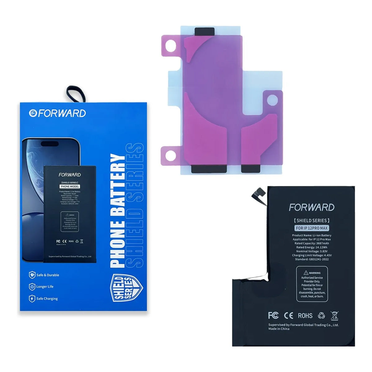 Batería Forward Autoprogramable compatible con Serie iPhone 12 – Capacidad Estándar