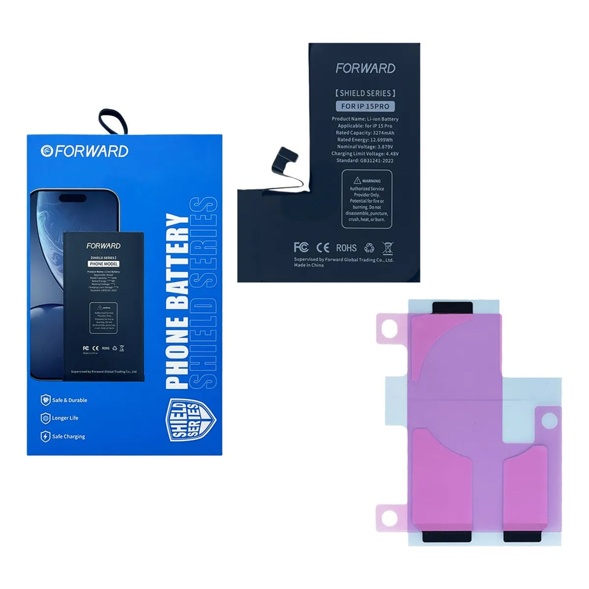 Batería Forward Autoprogramable compatible con Serie iPhone 15