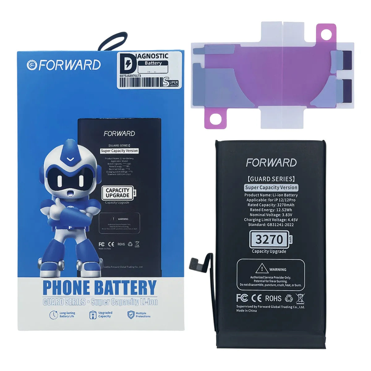 Batería Forward Autoprogramable de Alta Capacidad para iPhone Serie 12