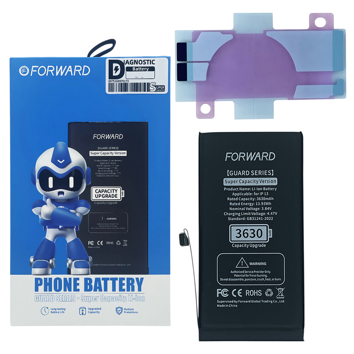 Batería Forward Autoprogramable de Alta Capacidad para iPhone Serie 13