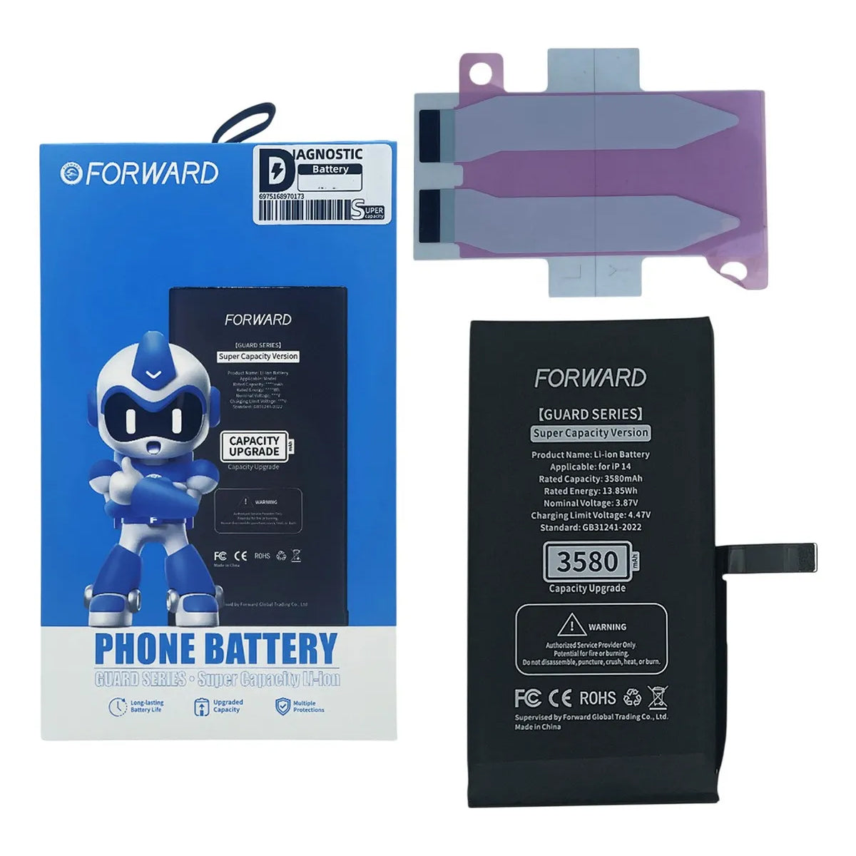 Batería Forward Premium Autoprogramable compatible con iPhone Serie 14