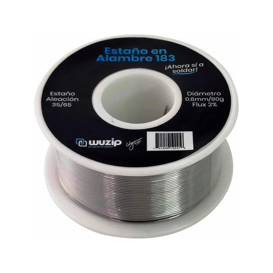Soldadura en Cable Wuzip 0.6mm (80g): Fluidez y Brillo Profesional