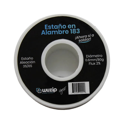Soldadura en Cable Wuzip 0.6mm (80g): Fluidez y Brillo Profesional
