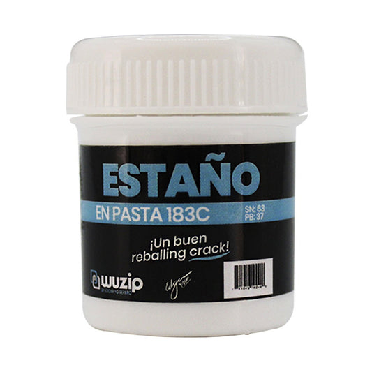 Pasta de Estaño Wuzip 183°C Premium (40g): Reballing Perfecto y Duradero