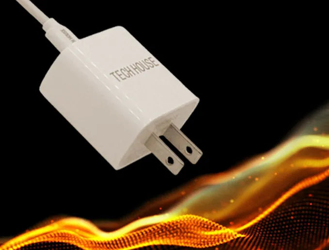 Cargador Tech House compatible con Lightning- Tipo C - 25W - Blanco