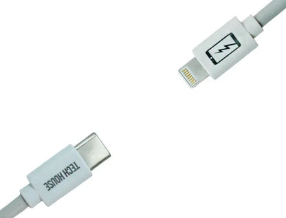 Cargador Tech House compatible con Lightning- Tipo C - 25W - Blanco