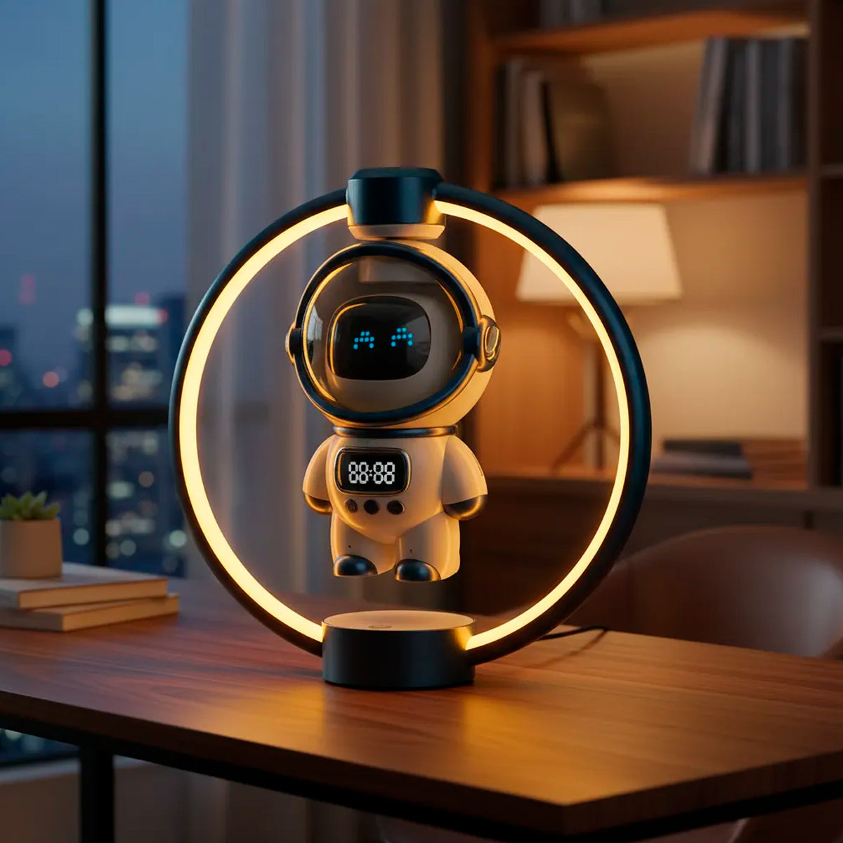 Bocina Bluetooth Astronauta Magnético – ¡Sonido Espacial y Diseño de Vanguardia!