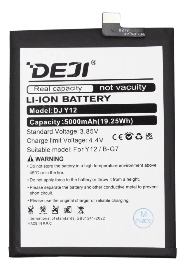 Bateria compatible con Vivo Y12 B-G7 Deji