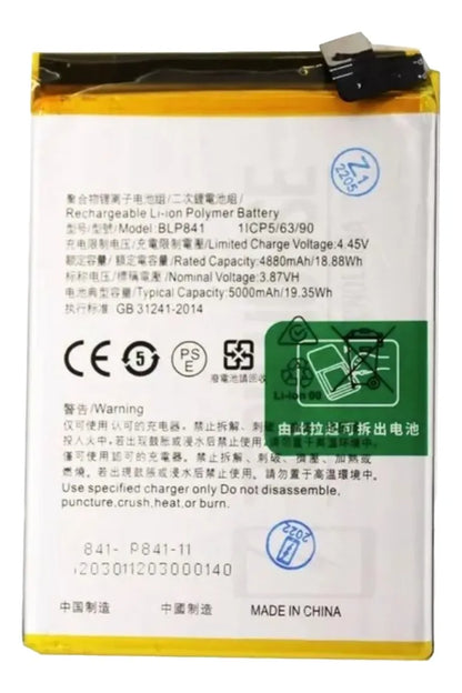 Bateria compatible con Realme 8 RMX3085 BLP841
