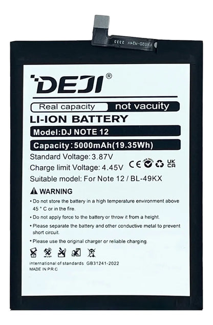 Bateria compatible con Infinix Note 12 BL-49KX X663C Deji