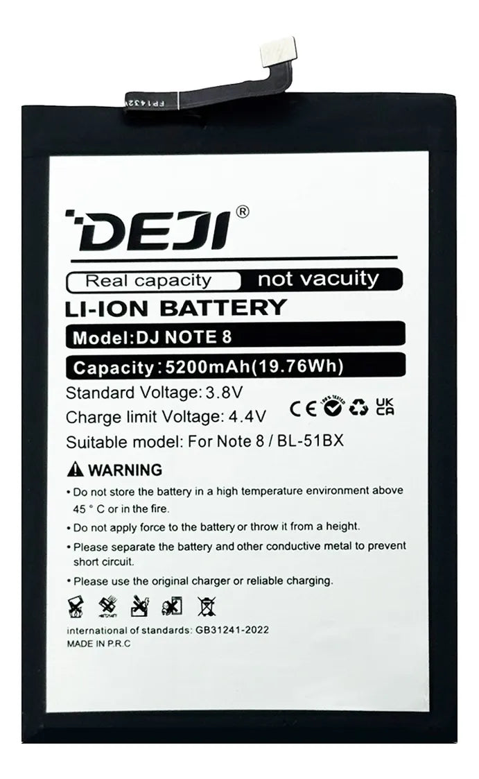 Bateria compatible con Infinix Note 8 BL-51BX 5200mah Deji