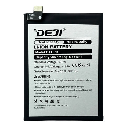 Batería Deji BLP755 compatible con Oppo Find X2 Neo