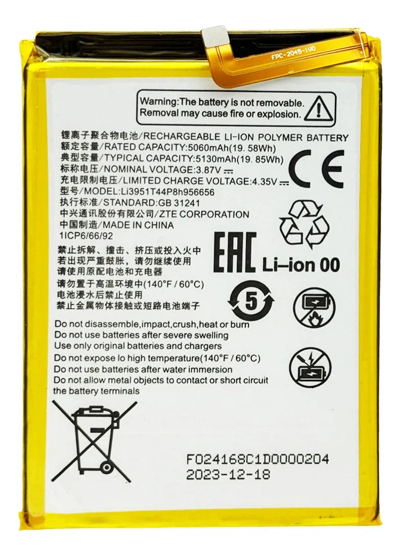 Bateria compatible con ZTE V40 5G