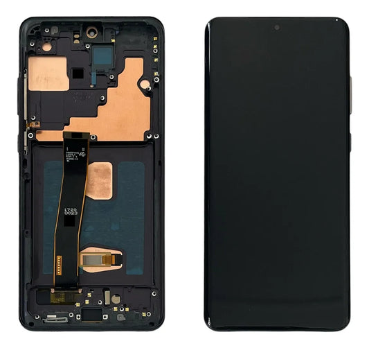 Pantalla con Marco compatible con Samsung Galaxy S20 Ultra Oled