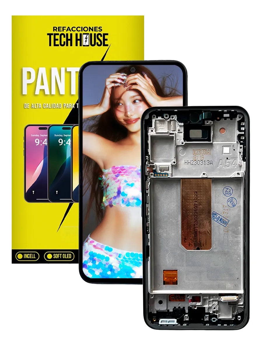 Pantalla con Marco compatible con Samsung A54
