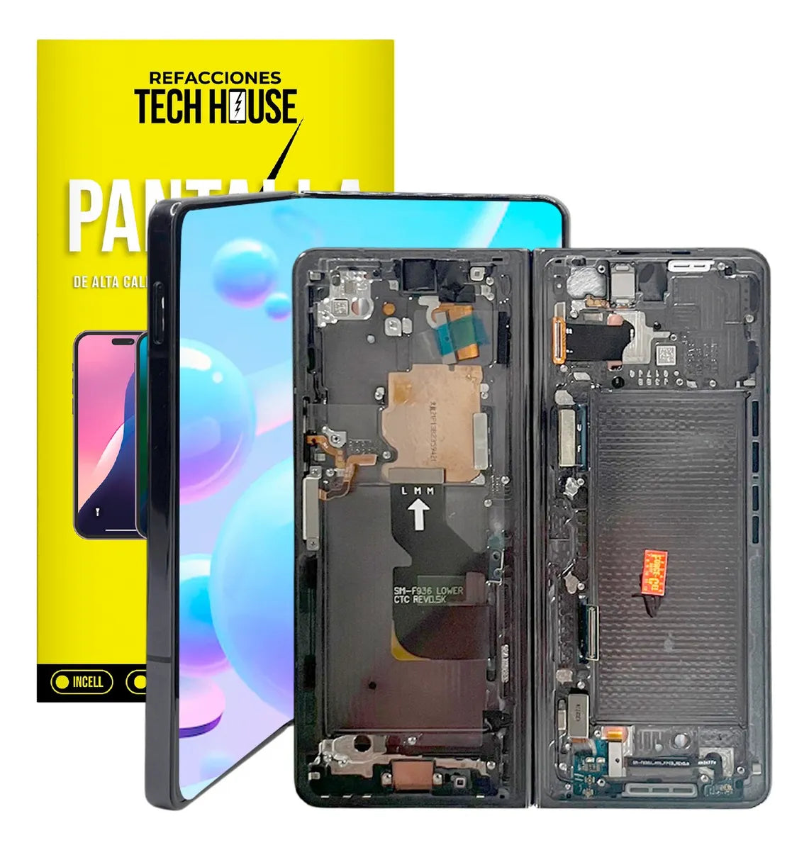 Pantalla compatible con Samsung Z Fold 4 5G con Marco (USA Version)