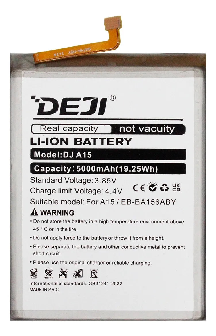 Bateria compatible con Samsung A15 Deji Premium