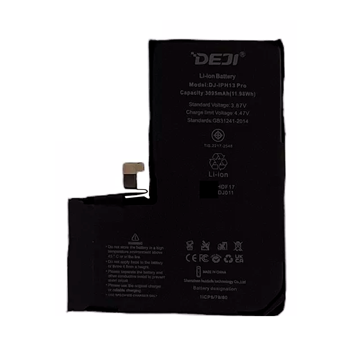 Bateria Para iPhone 13 Pro Deji Crack