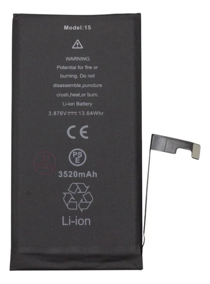 Batería compatible con iPhone 15 Deji (Capacidad Extendida)
