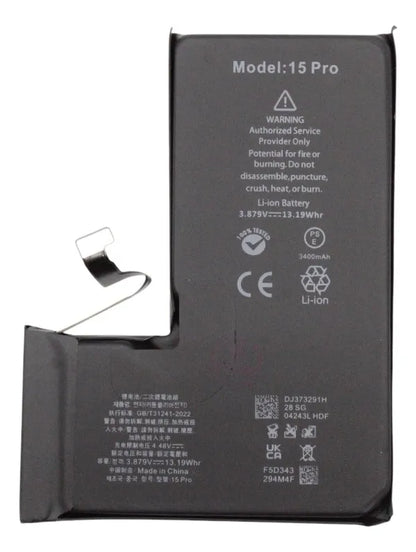 Batería compatible con iPhone 15 Pro (Capacidad Extensa) Deji