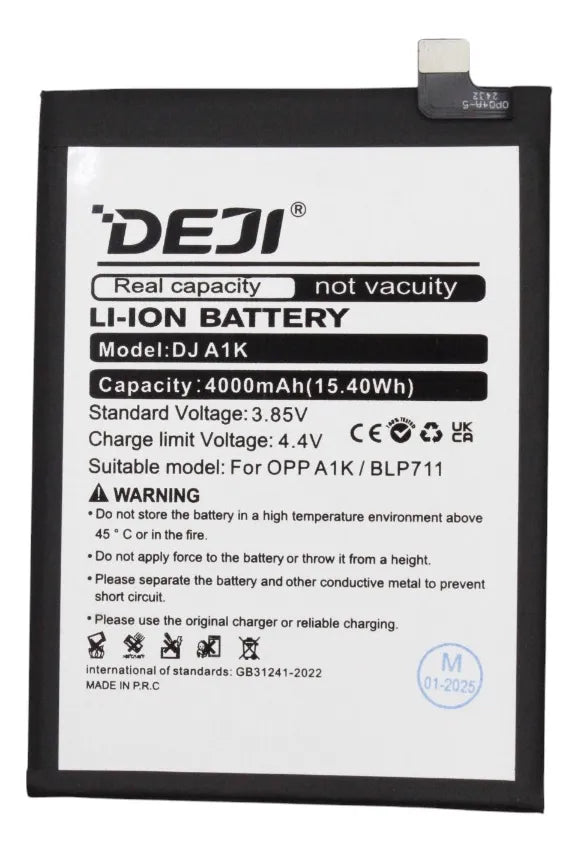 Batería compatible con Oppo A1K Deji