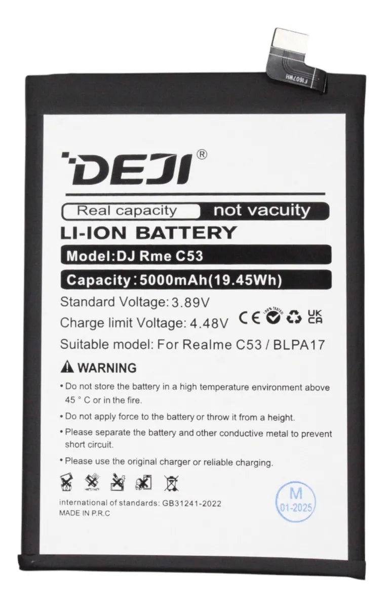 Batería compatible con Realme C53 Deji