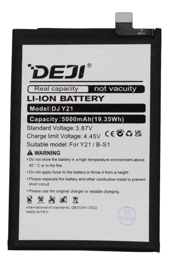 Batería compatible con Vivo Y21 B-S1 Deji