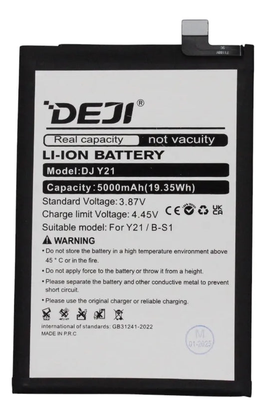 Batería compatible con Vivo Y21 B-S1 Deji