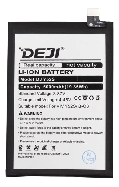 Batería compatible con Vivo Y52S B-08 Deji