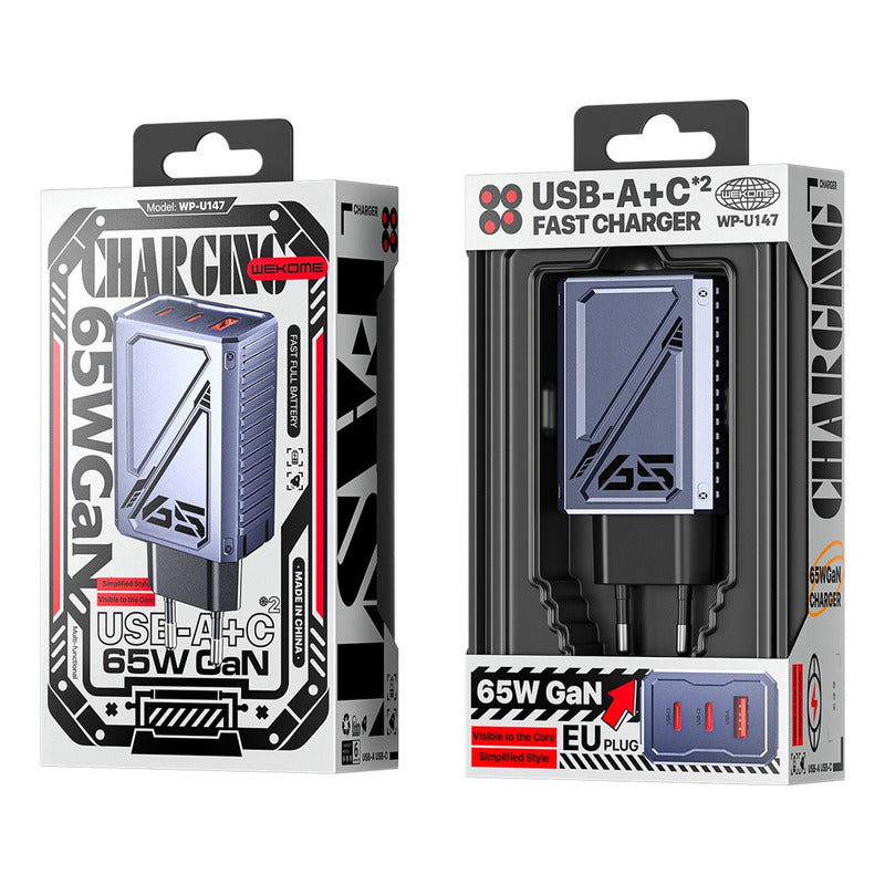 Cargador Mecha Gan Serie Vanguard 65W WP-U147