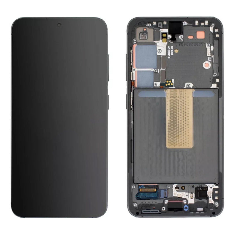 Vista del componentees de la pantalla y frente de la misma