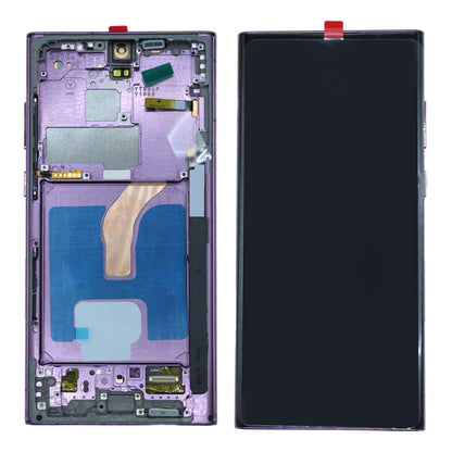 Pantalla con Marco compatible con Samsung S22 Ultra 5G Oled