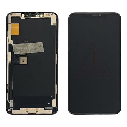 Pantalla Compatible Con iPhone 11 Pro Max Oled A2218 mostrando los conectores internos para la instalación en el equipo