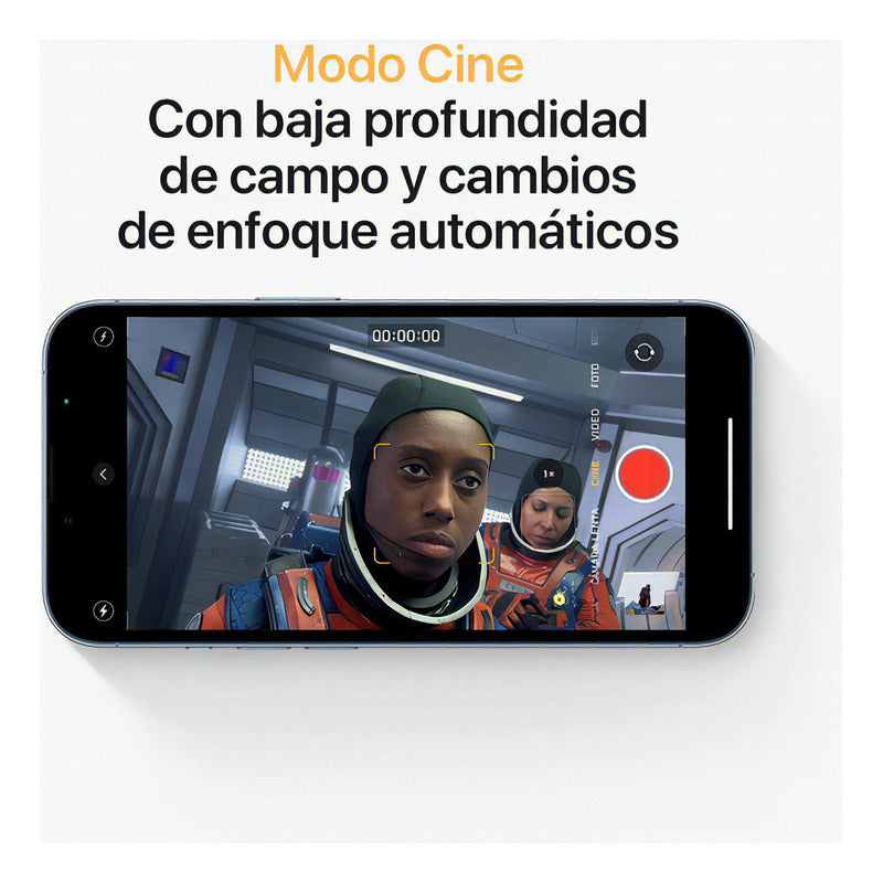 Imagen visual del modo cine incluido en el Apple iPhone 13 Pro (512 Gb) - Azul sierra.  