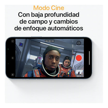 Imagen visual del modo cine incluido en el Apple iPhone 13 Pro (512 Gb) - Azul sierra.  