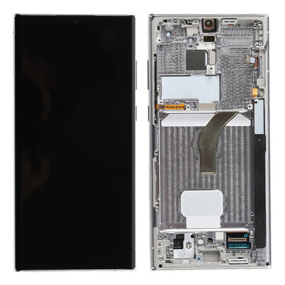 Pantalla con Marco compatible con Samsung S22 Ultra 5G Oled