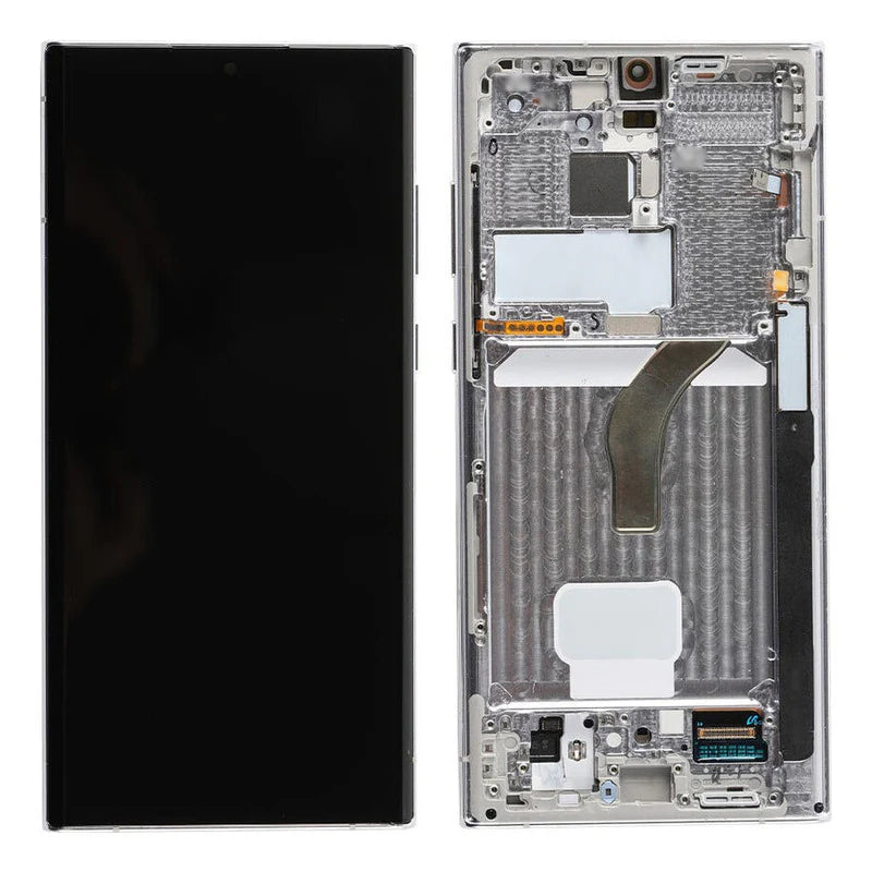 Pantalla con Marco compatible con Samsung S22 Ultra 5G Oled