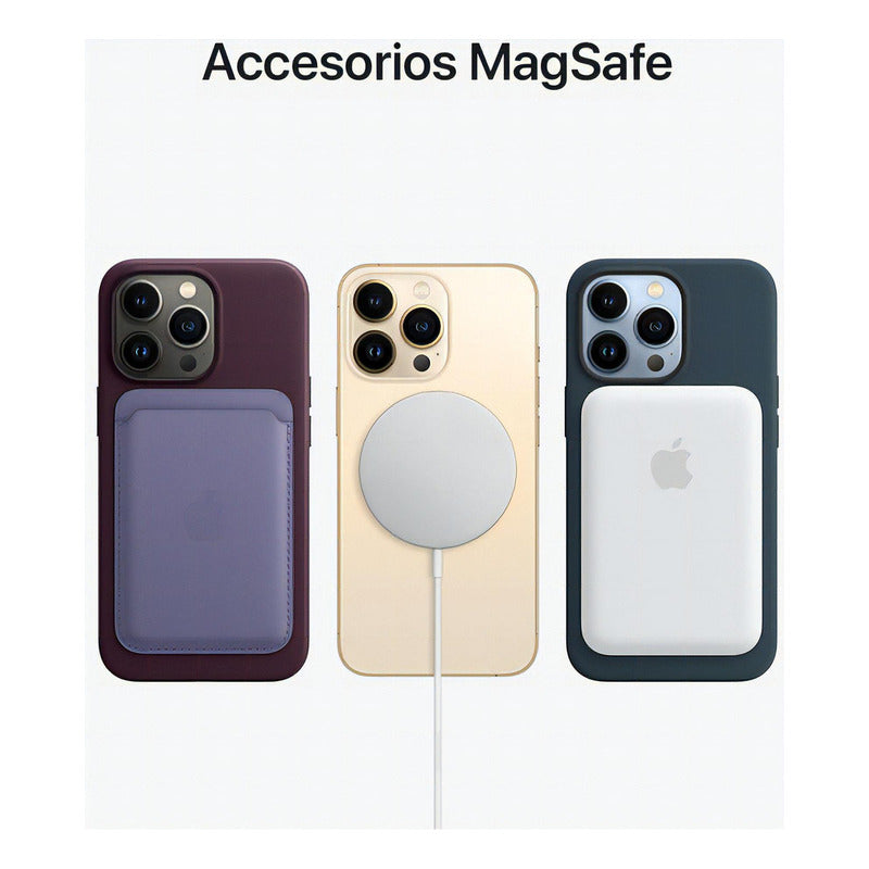 Accesorios compatibles con el Apple iPhone 13 Pro (512 Gb) - Azul sierra, incluyendo funda protectora y tarjetero magnético.