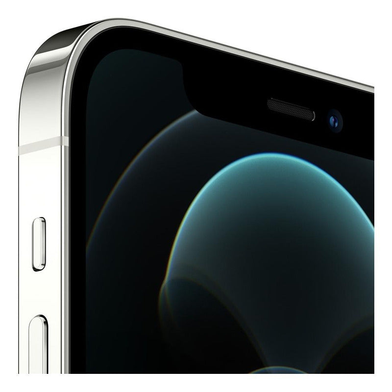 Detalle del sistema TrueDepth del Apple iPhone 12 Pro (256 Gb) - Plata con su cámara frontal integrada en el notch.