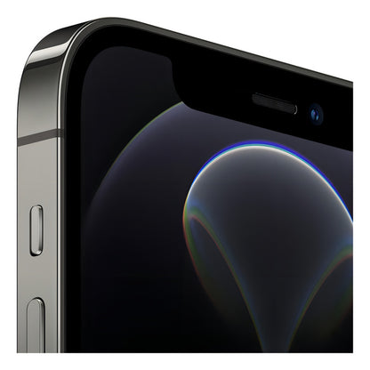 Detalle del sistema TrueDepth del Apple iPhone 12 Pro (256 Gb) - Grafito con su cámara frontal integrada en el notch.